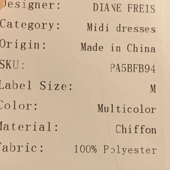 New Diane Freis Original Animal Chiffon Print S M - Picture 5 of 7